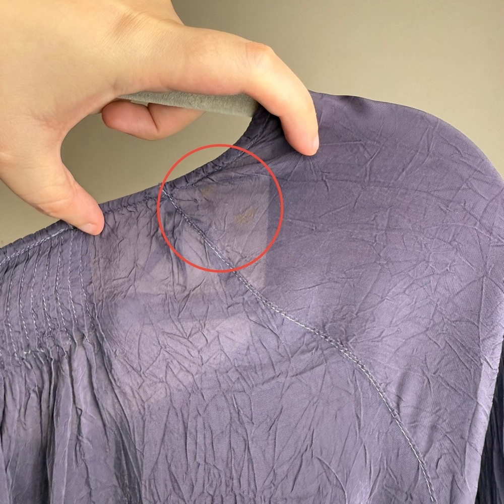 NWD Johnny Was Katie Swift Blouse Embroidered Purple Size Small - Picture 4 of 7